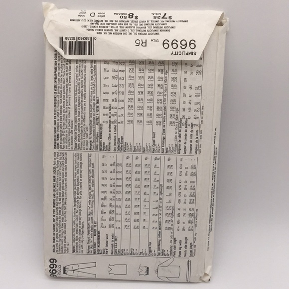 Simplicity 9699 Christie Brinkley Sewing Pattern Cut Size 16 Vintage - Picture 5 of 8